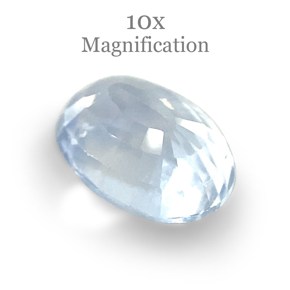 0.97ct Oval Icy Blue Sapphire from Sri Lanka Unheated - Skyjems Wholesale Gemstones