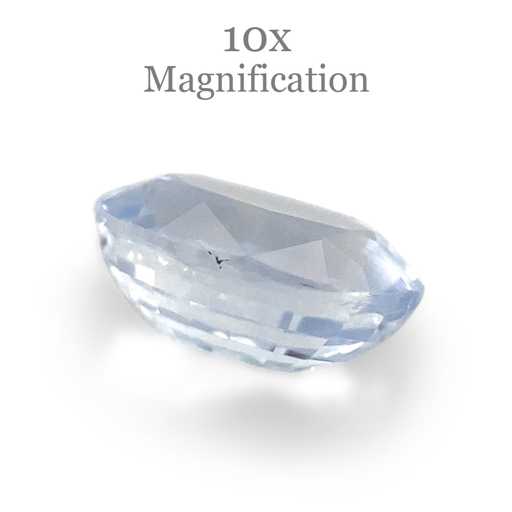 0.97ct Oval Icy Blue Sapphire from Sri Lanka Unheated - Skyjems Wholesale Gemstones