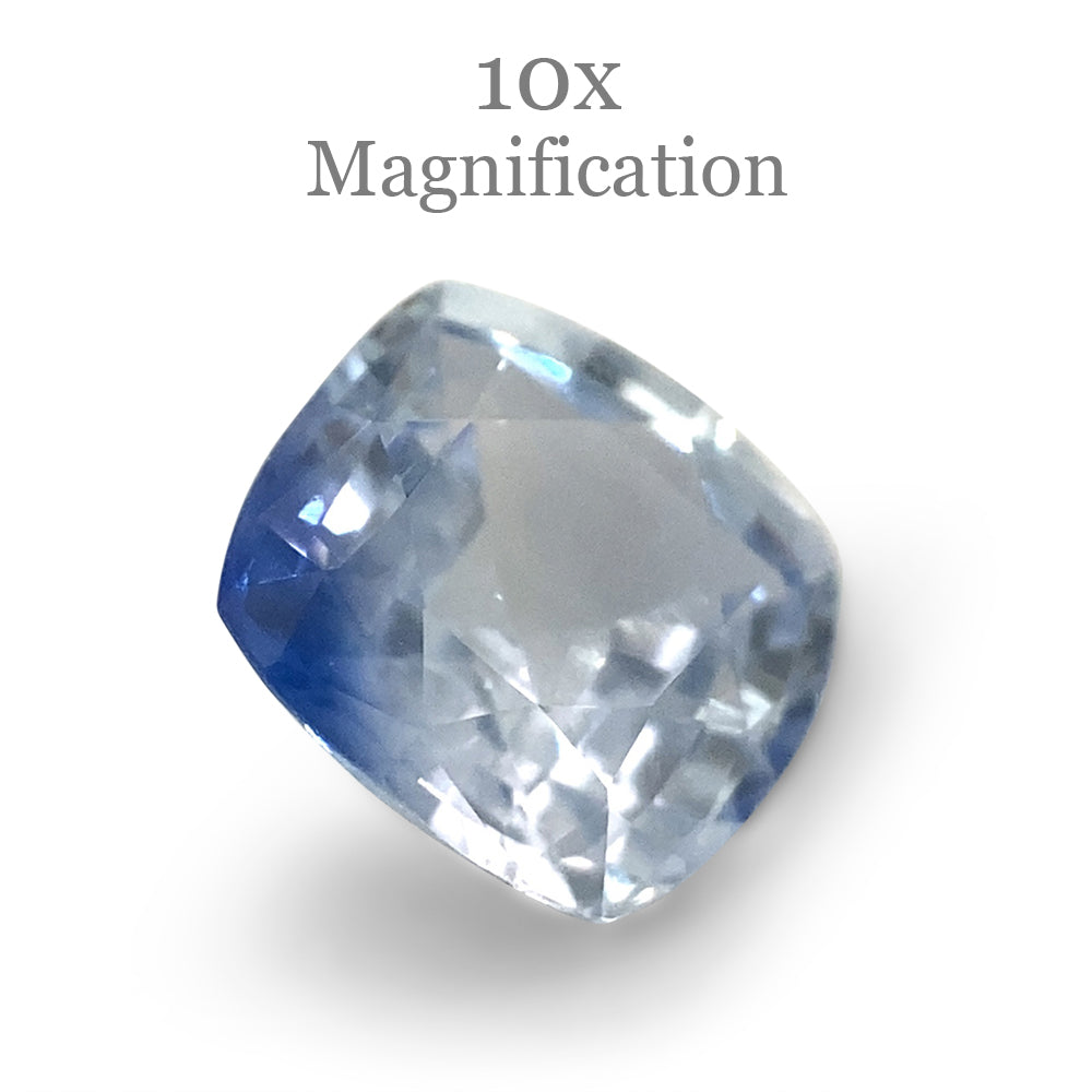 1.19ct Square Cushion Parti Colour Sapphire from Sri Lanka Unheated - Skyjems Wholesale Gemstones