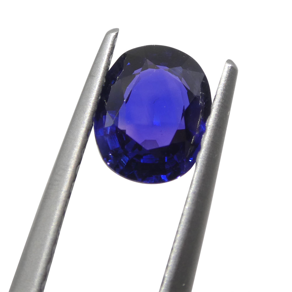 1.03ct Oval Blue Sapphire from Madagascar, unheated natural gemstone by SkyJems, premium Canadian colored gem specialists