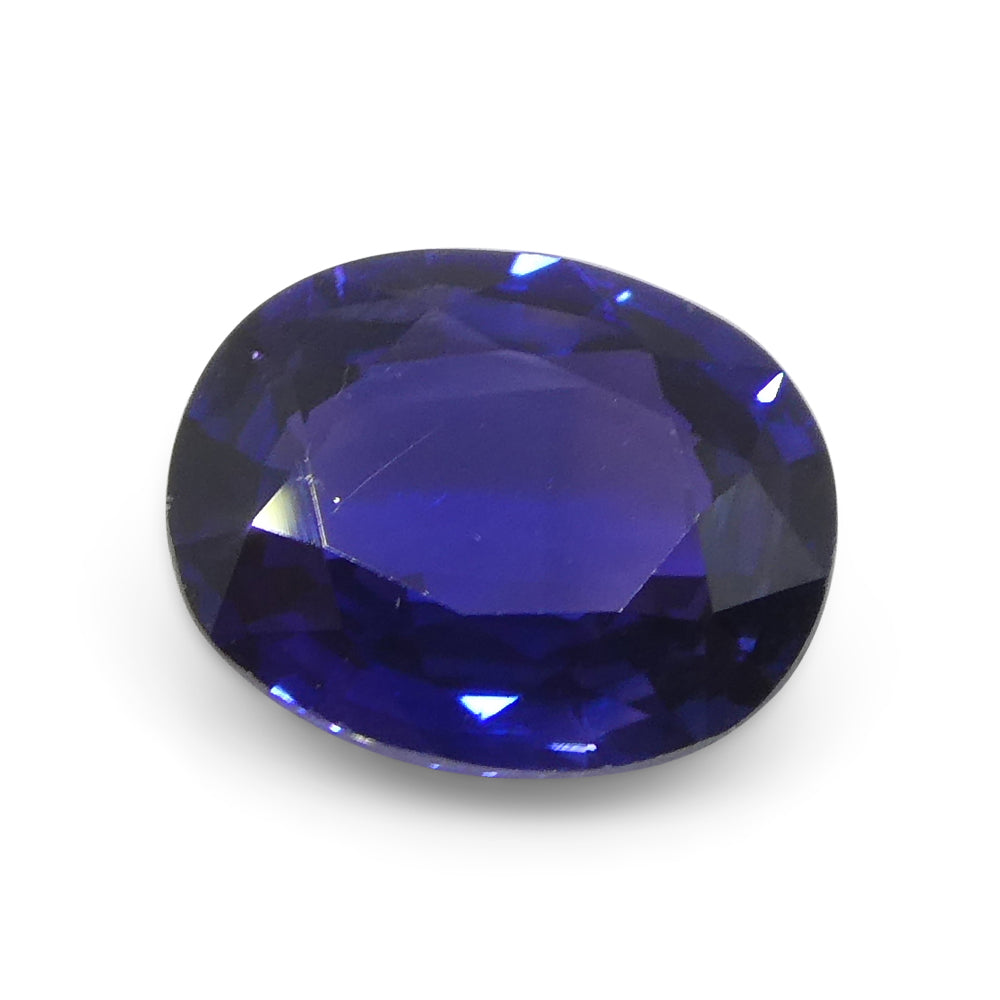 1.03ct Oval Blue Sapphire from Madagascar, unheated natural gemstone by SkyJems, premium Canadian colored gem specialists