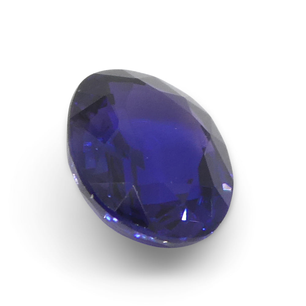 1.03ct Oval Blue Sapphire from Madagascar, unheated natural gemstone by SkyJems, premium Canadian colored gem specialists