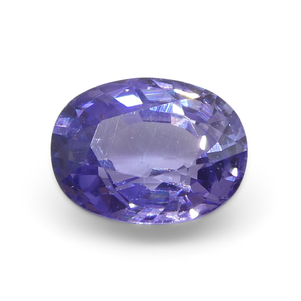 0.91ct Oval Purple Sapphire from Madagascar, unheated natural gemstone by SkyJems Canadian gem specialists
