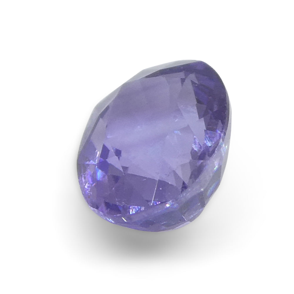 0.91ct Oval Purple Sapphire from Madagascar, unheated natural gemstone by SkyJems Canadian gem specialists