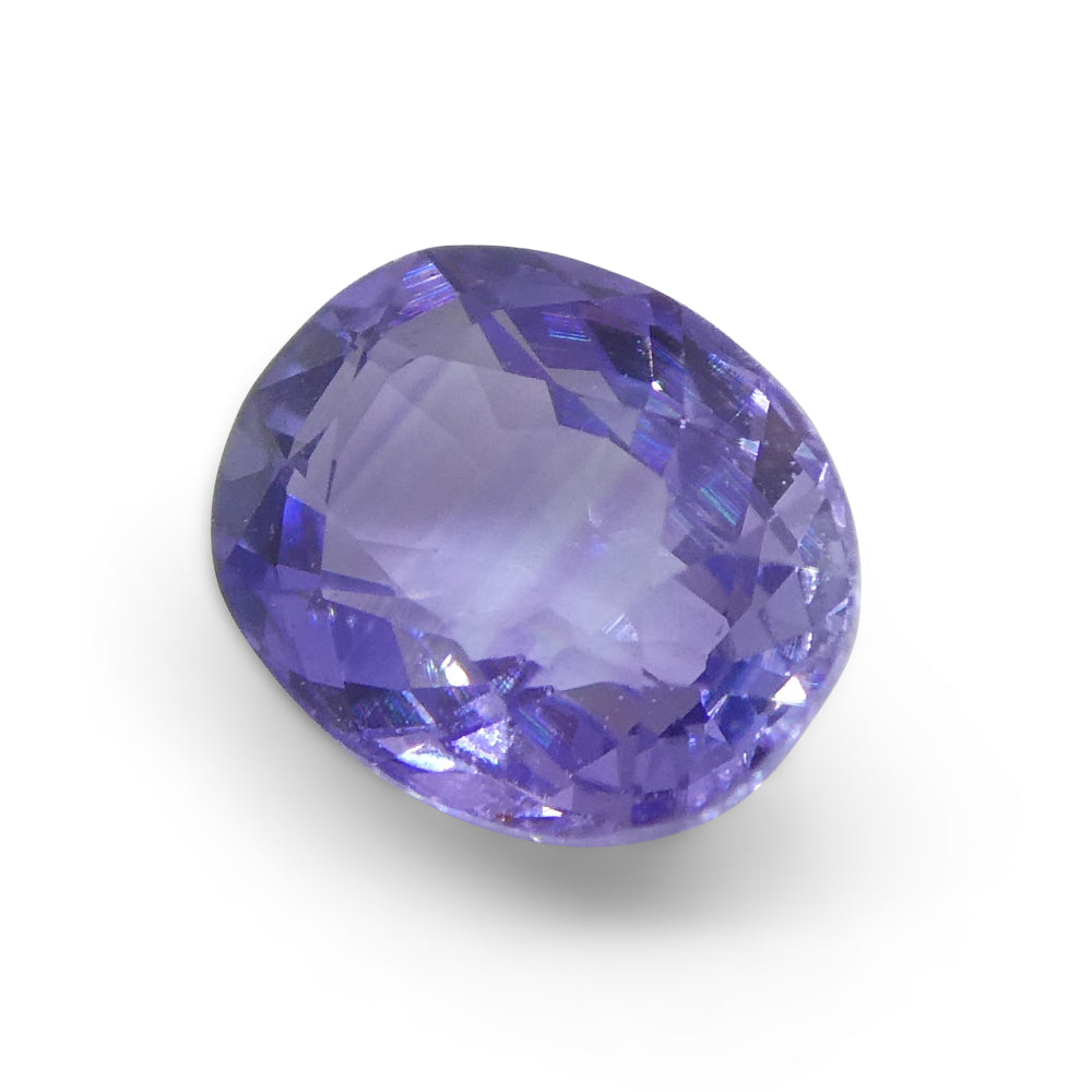 0.91ct Oval Purple Sapphire from Madagascar, unheated natural gemstone by SkyJems Canadian gem specialists