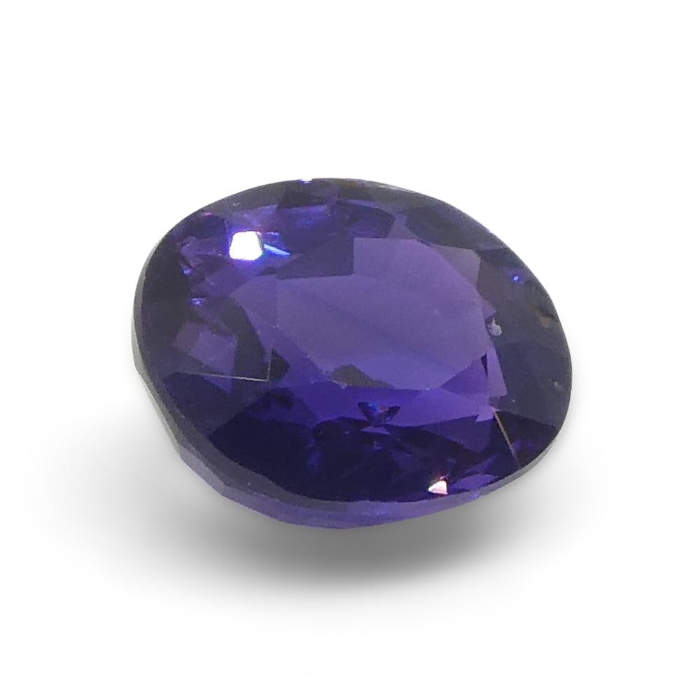 1.07ct Oval Purple Sapphire from Madagascar, unheated natural gemstone by SkyJems, premium Canadian colored gem specialists