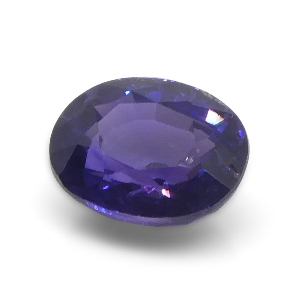 1.07ct Oval Purple Sapphire from Madagascar, unheated natural gemstone by SkyJems, premium Canadian colored gem specialists