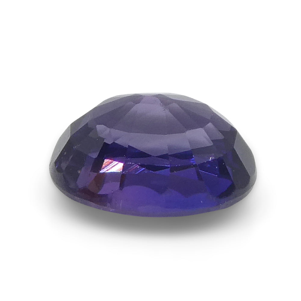 1.07ct Oval Purple Sapphire from Madagascar, unheated natural gemstone by SkyJems, premium Canadian colored gem specialists