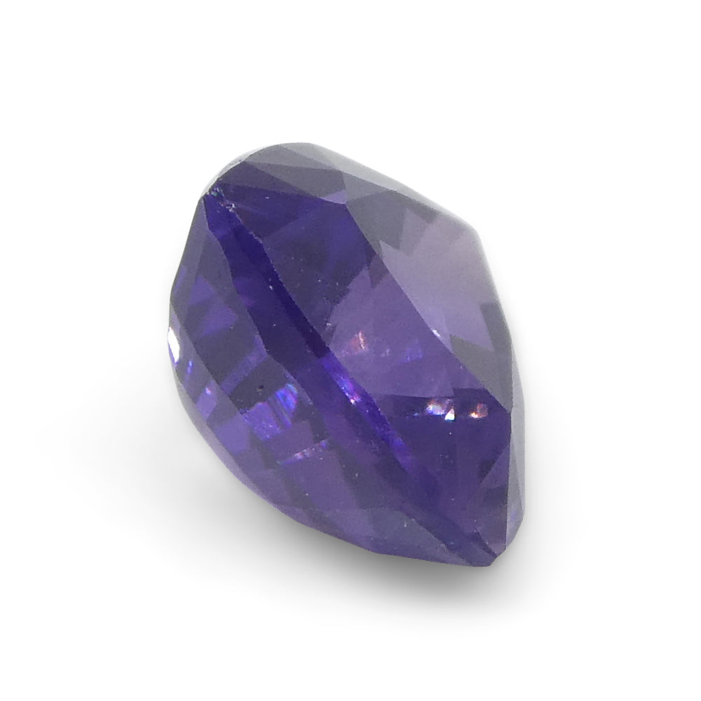 SkyJems 1.02ct Trillion Purple Sapphire from Madagascar - Unheated Natural Gem, Brilliant Cut Corundum Stone