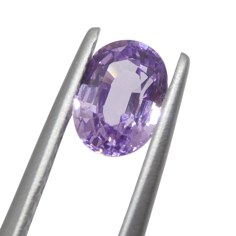 0.77ct Oval Purple Sapphire from Madagascar, unheated natural gemstone by SkyJems Canadian gem specialists