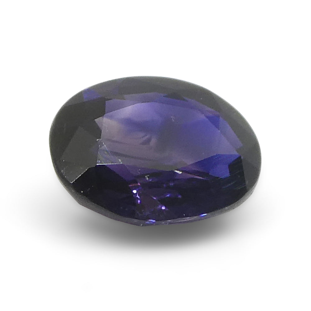 0.79ct Oval Blue Sapphire from Madagascar, unheated natural gemstone by SkyJems, rare violet-blue corundum