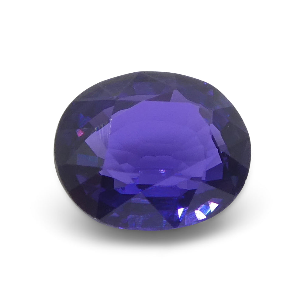 0.96ct Oval Purple Sapphire from Madagascar, unheated natural gemstone by SkyJems, premium Canadian colored gem specialists