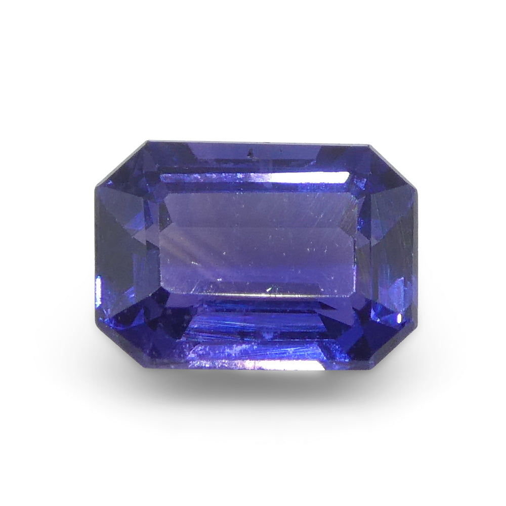 0.76ct Emerald Cut Blue Sapphire from Madagascar Unheated - Skyjems Wholesale Gemstones