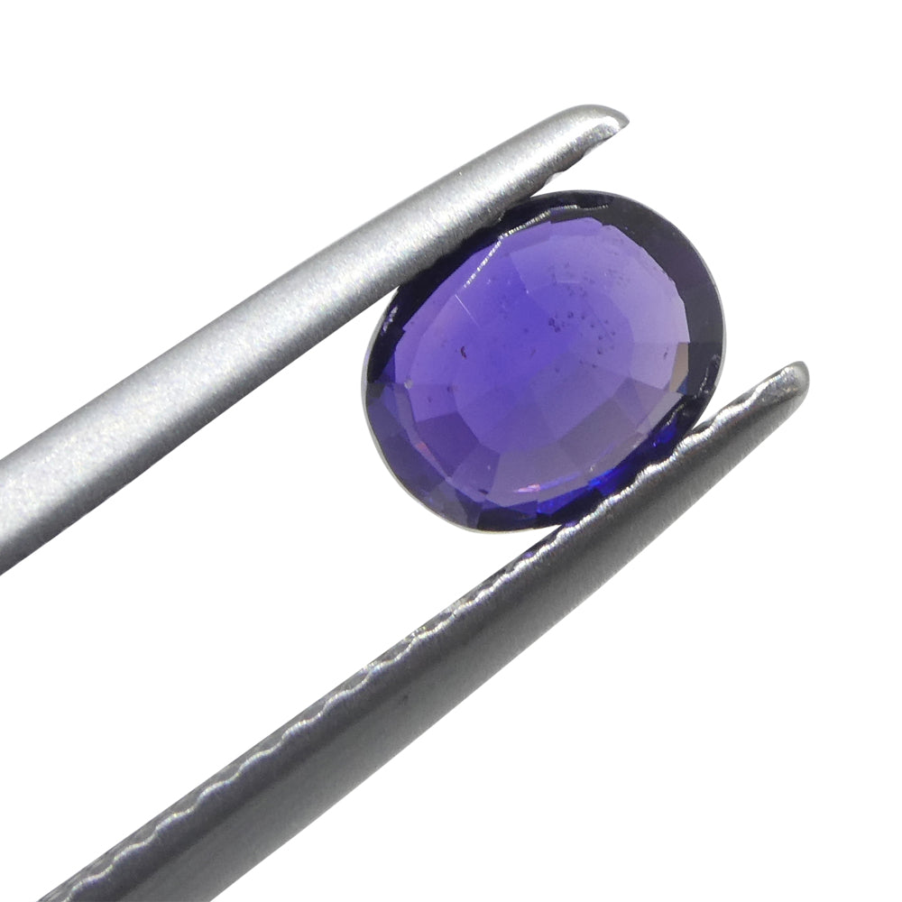 0.97ct Cushion Purple Sapphire from Madagascar, unheated natural gemstone by SkyJems Canadian gem specialists