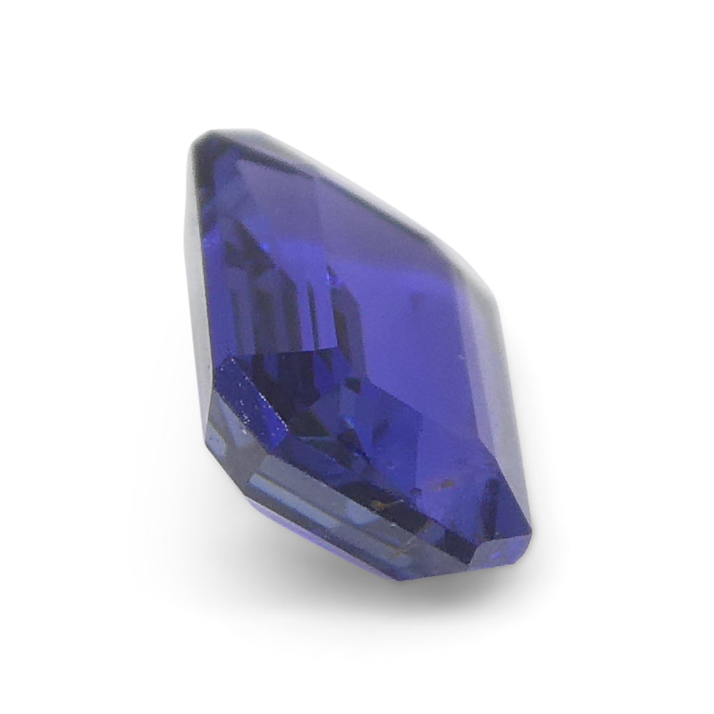 0.72ct Emerald Cut Blue Sapphire from East Africa, Unheated - Skyjems Wholesale Gemstones