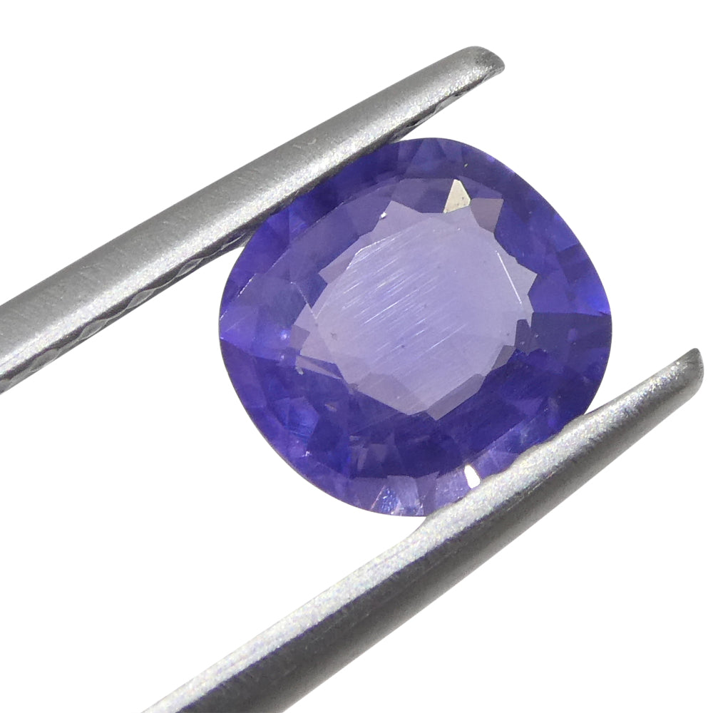 0.78ct Cushion Blue Sapphire from East Africa, unheated natural gemstone by SkyJems Canadian gem specialists