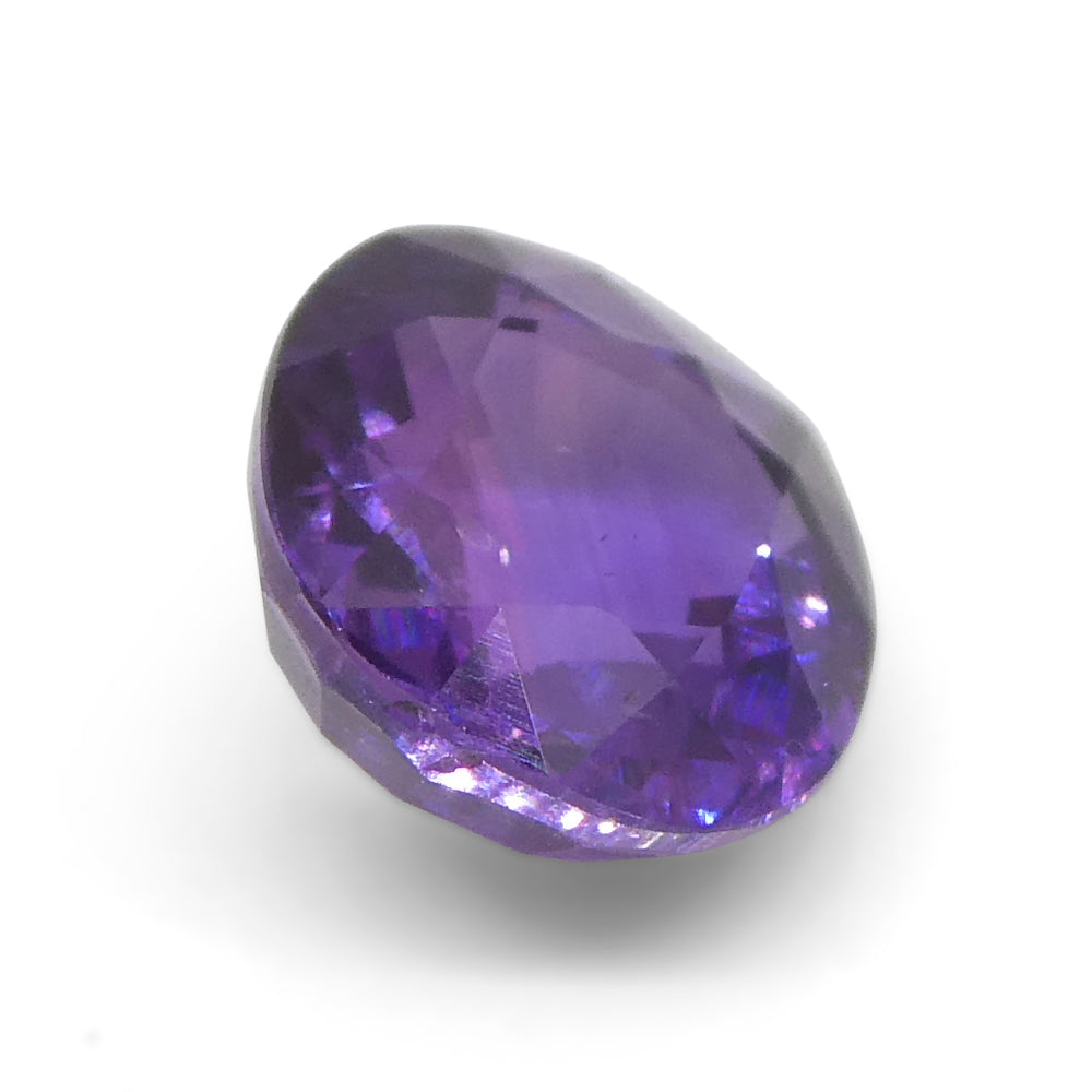 0.97ct Cushion Purple Sapphire from East Africa, Unheated - Skyjems Wholesale Gemstones