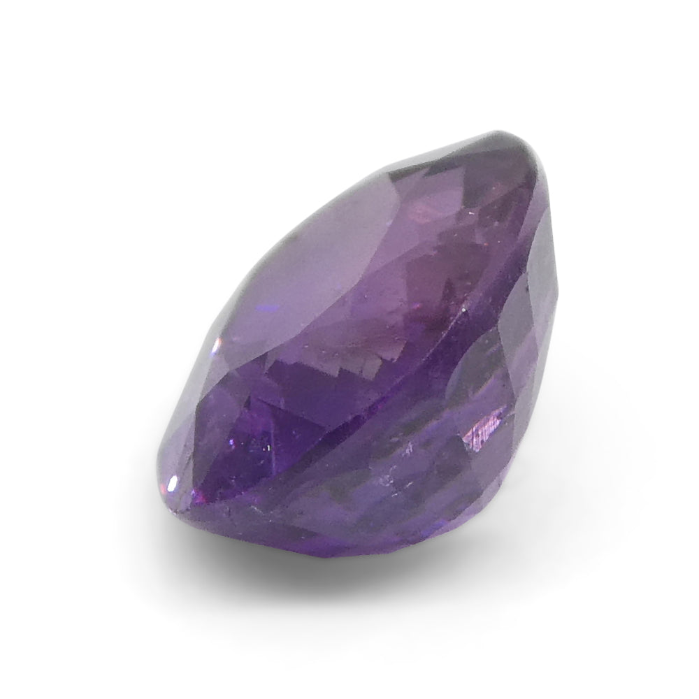 0.96ct Cushion Purple Sapphire from East Africa, Unheated - Skyjems Wholesale Gemstones