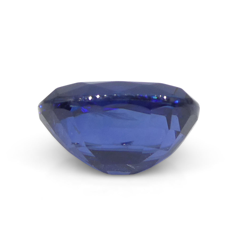 1.38ct Oval Blue Nigerian Sapphire, vivid medium-dark blue corundum gemstone from SkyJems' premium colored stone collection