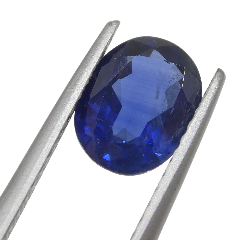 1.59ct Nigerian Blue Cushion Sapphire, premium heated gemstone from SkyJems' rare colored stone collection
