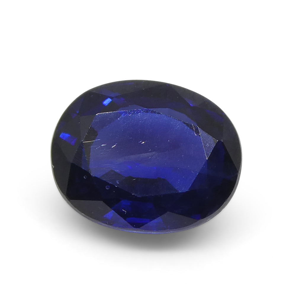 1.4ct Nigerian Blue Sapphire Cushion Cut Gemstone from SkyJems Premium Colored Stone Collection
