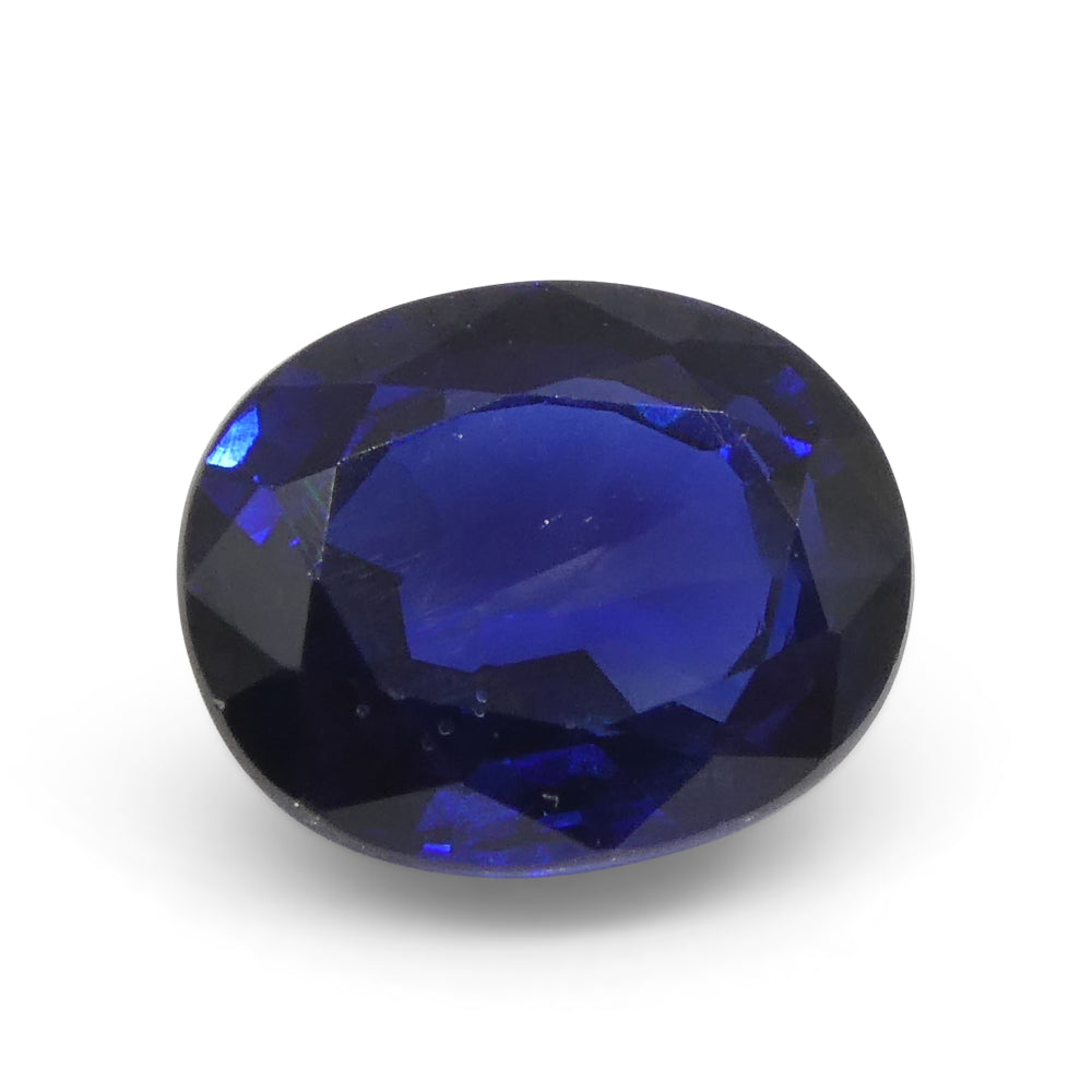 1.4ct Nigerian Blue Sapphire Cushion Cut, Heated Corundum Gemstone by SkyJems Canada