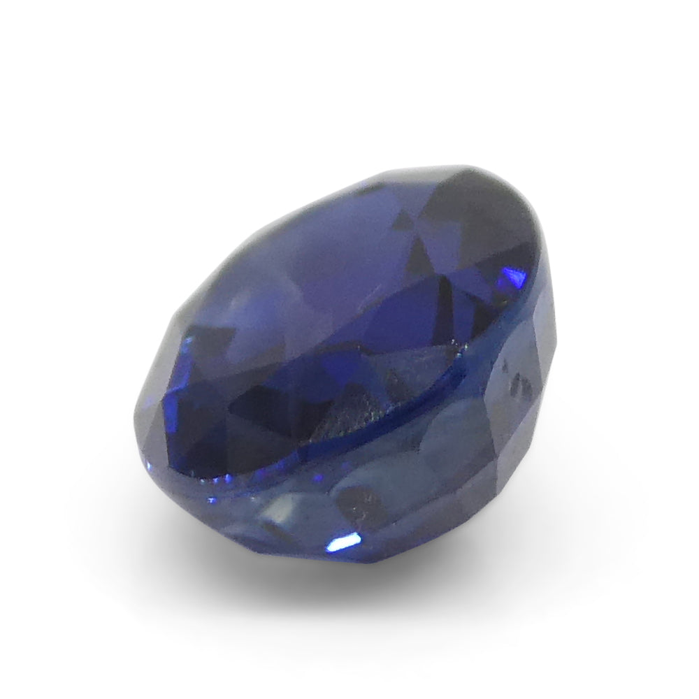 1.4ct Nigerian Blue Sapphire Cushion Cut, Heated Corundum Gemstone by SkyJems Canada