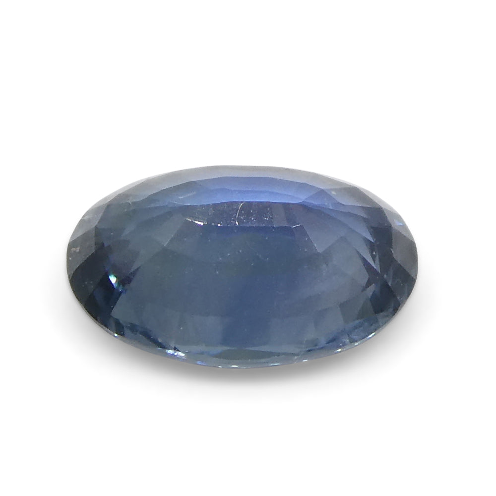 0.87ct Blue Oval Sapphire from Thailand, premium heated gemstone by SkyJems Canadian gem specialists