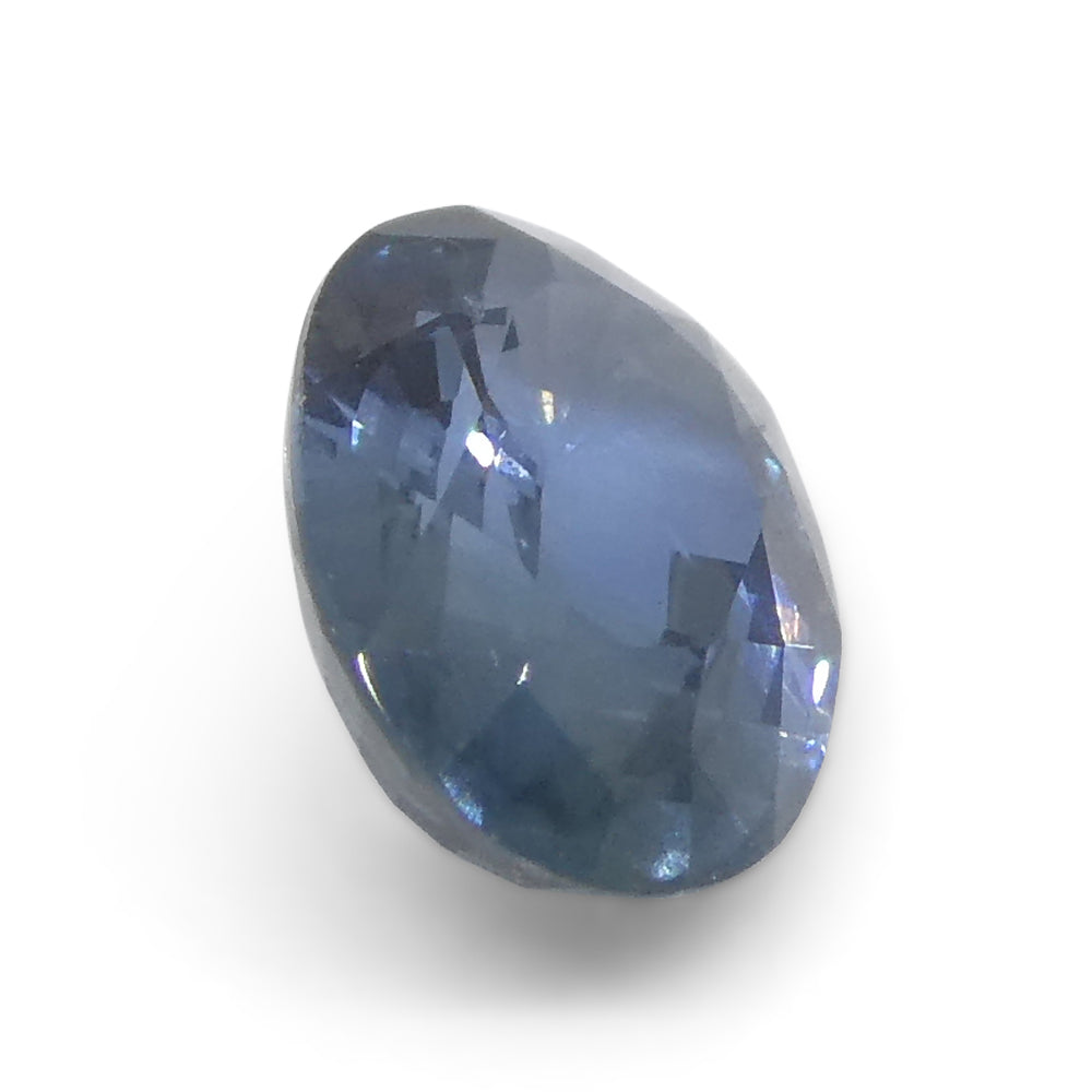 0.87ct Blue Oval Sapphire from Thailand, premium heated gemstone by SkyJems Canadian gem specialists