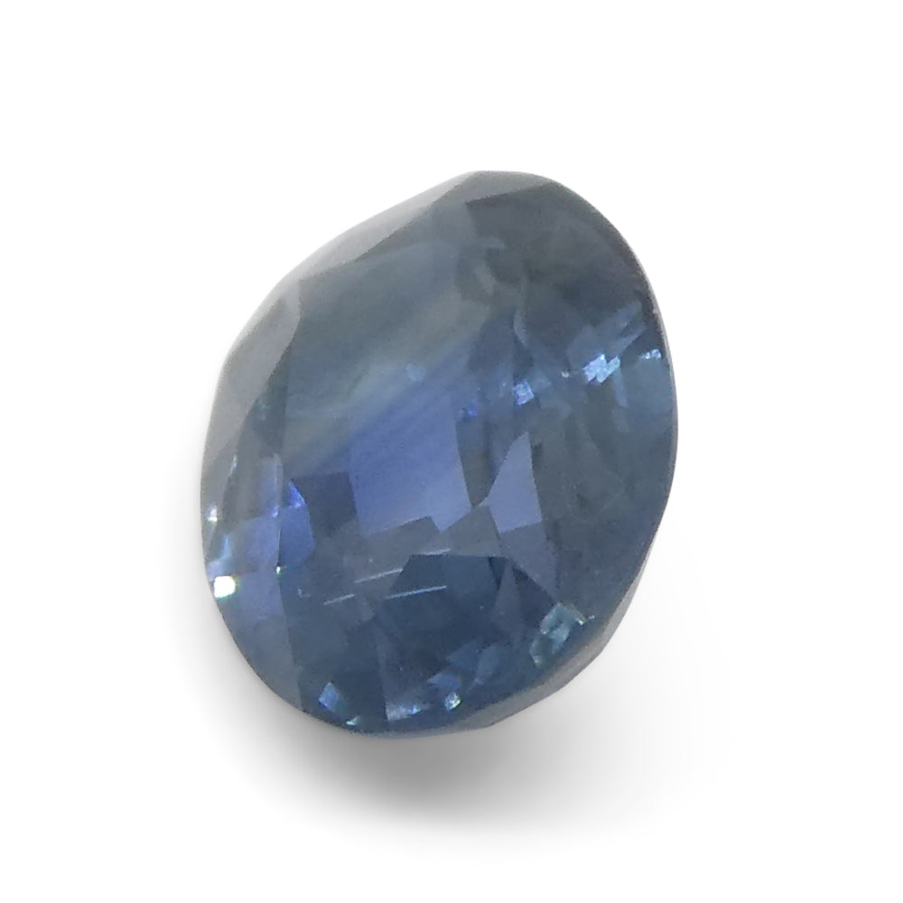 0.87ct Oval Blue Sapphire from Thailand, heated gemstone by SkyJems - premium blue corundum in classic modified step cut