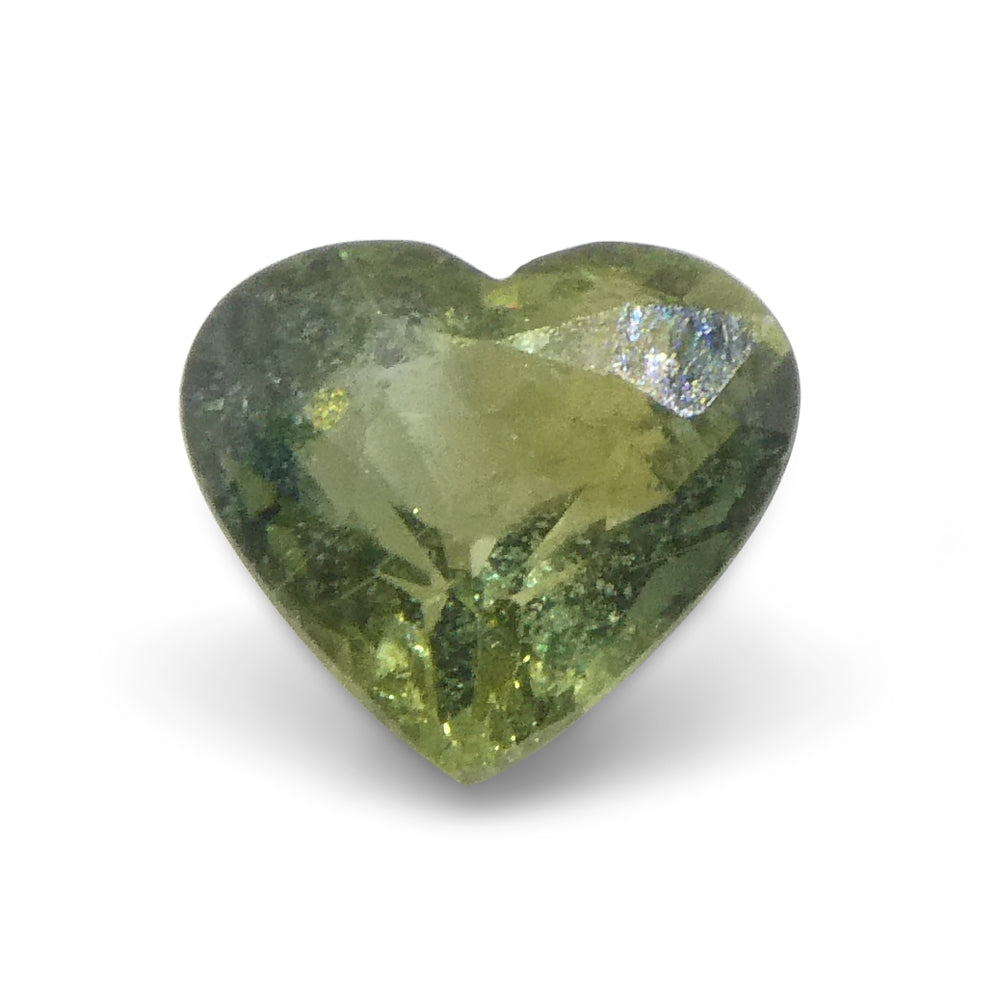 1.71ct Tanzanian Green Heart Sapphire, unheated natural gemstone from SkyJems Canadian gem specialists