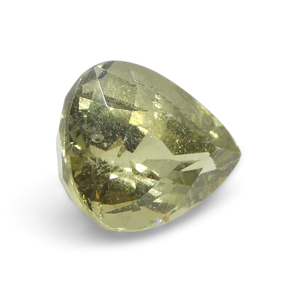 2.3ct Unheated Yellow Sapphire from Tanzania, Pear Shape - Premium Gemstone by SkyJems Canadian Gem Experts