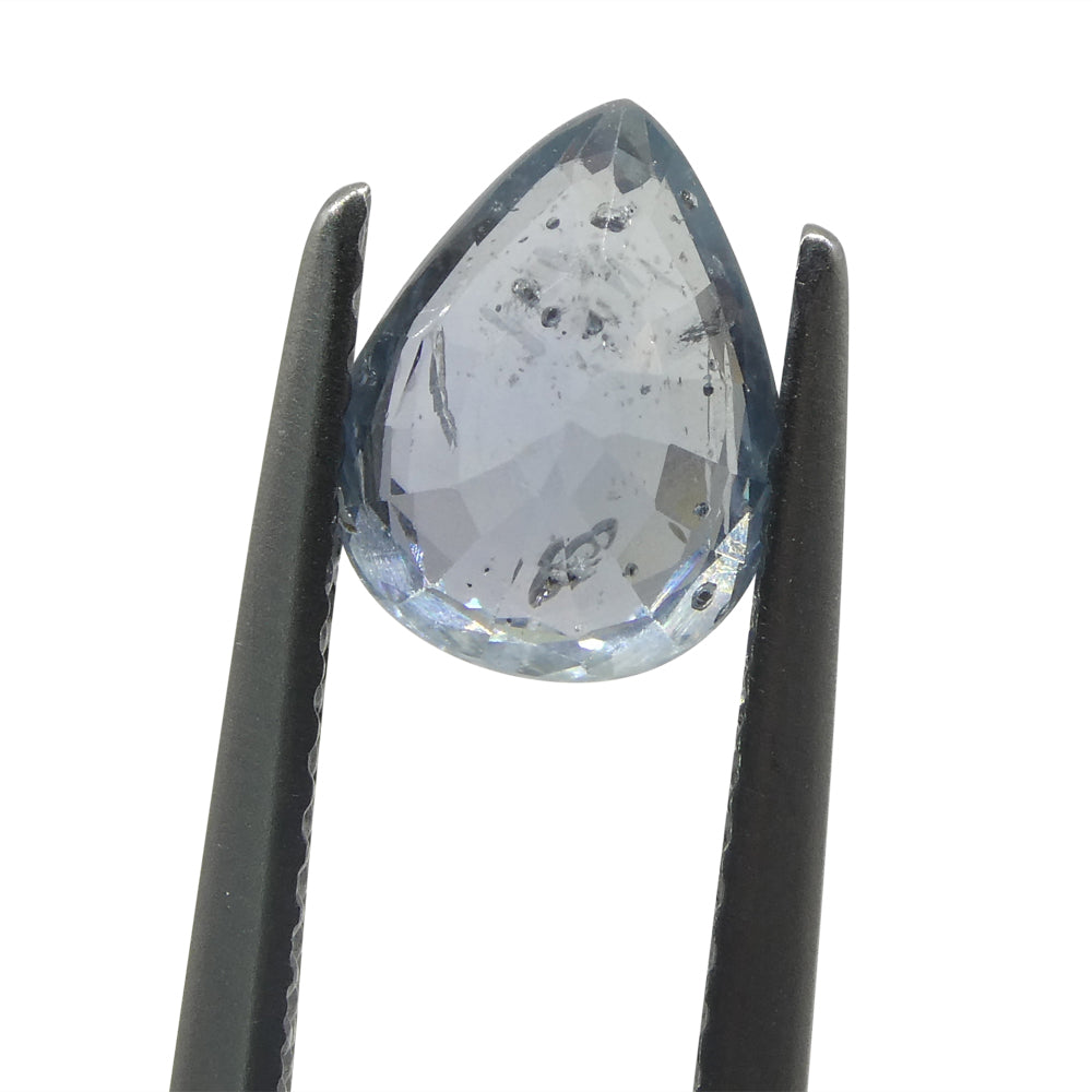 1.76ct Pear Blue Sapphire from Umba, Tanzania - Unheated Tanzanian Gem by SkyJems Rare Coloured Stones