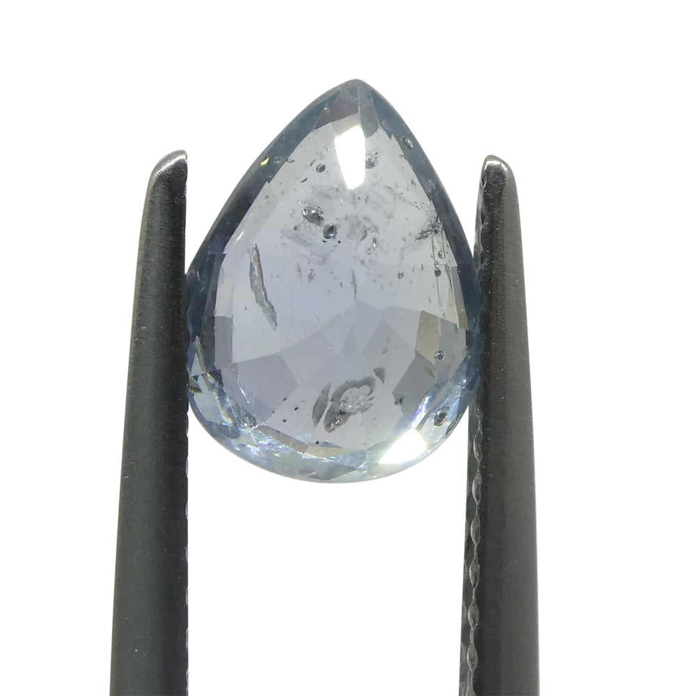 1.76ct Pear Blue Sapphire from Umba, Tanzania - Unheated Tanzanian Gem by SkyJems Rare Coloured Stones