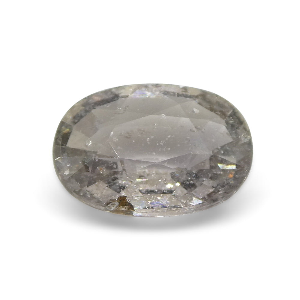 2.58ct Oval Grey Sapphire from Umba, Tanzania - Unheated Natural Gemstone by SkyJems Canadian Gem Experts