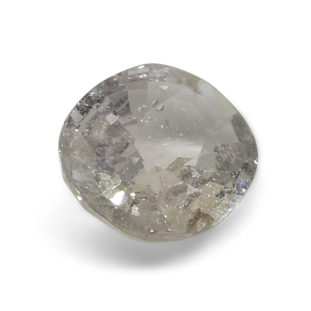 2.58ct Oval Grey Sapphire from Umba, Tanzania - Unheated Natural Gemstone by SkyJems Canadian Gem Experts