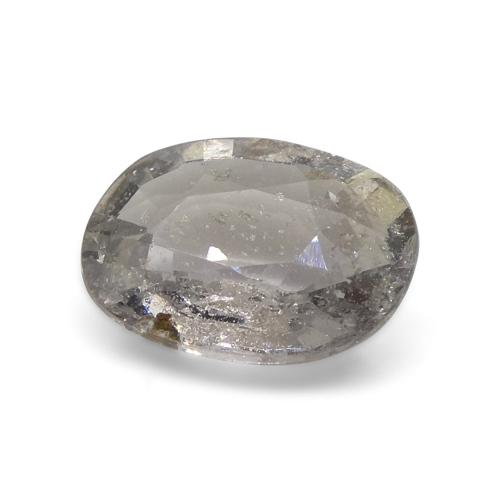 2.58ct Oval Grey Sapphire from Umba, Tanzania - Unheated Natural Gemstone by SkyJems Canadian Gem Experts