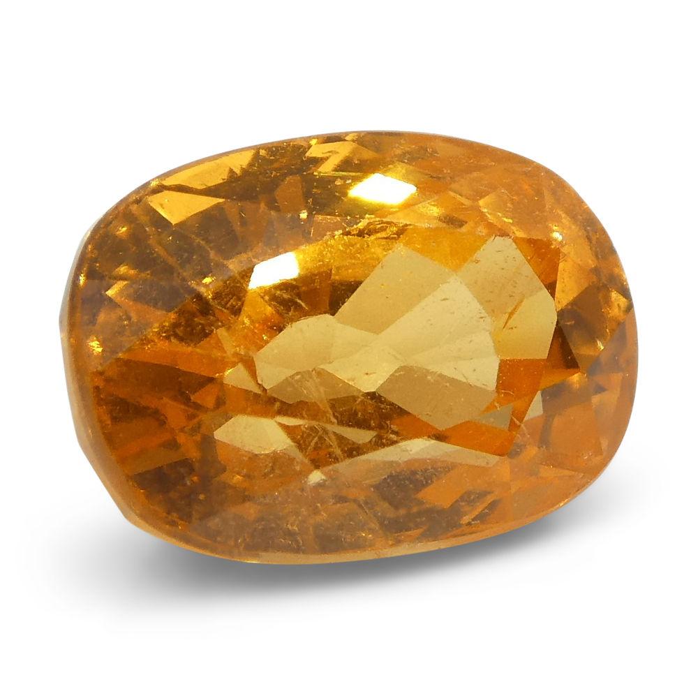 2.2 ct Cushion Vivid Fanta Orange Spessartite/Spessartine Garnet - Skyjems Wholesale Gemstones
