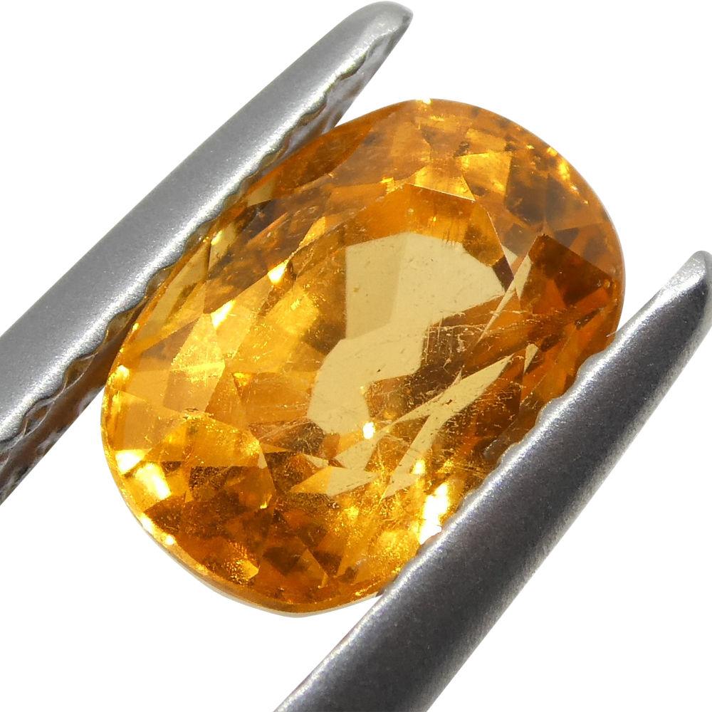 2.2 ct Cushion Vivid Fanta Orange Spessartite/Spessartine Garnet - Skyjems Wholesale Gemstones