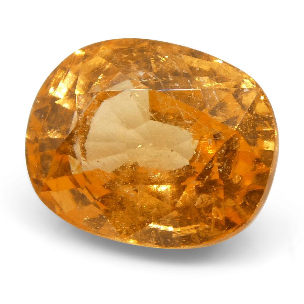 3.26 ct Oval Fanta Orange Spessartite/Spessartine Garnet - Skyjems Wholesale Gemstones