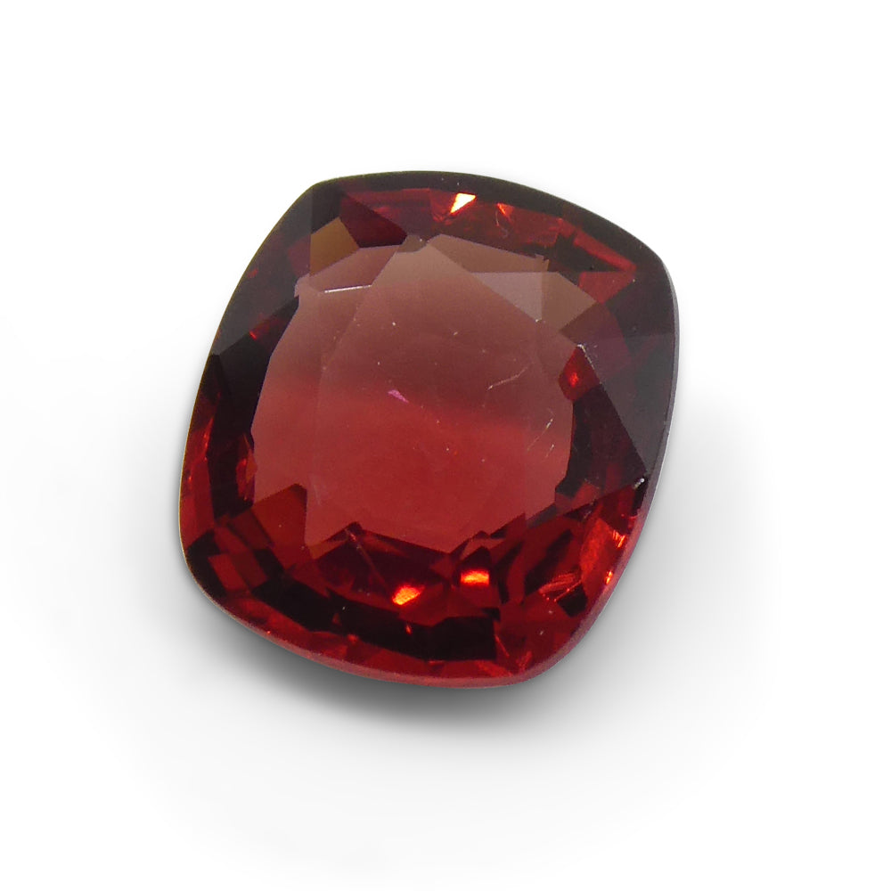 1.1ct Cushion Red Jedi Spinel from Sri Lanka, premium gem by SkyJems, rare collector's stone with vibrant color and exception