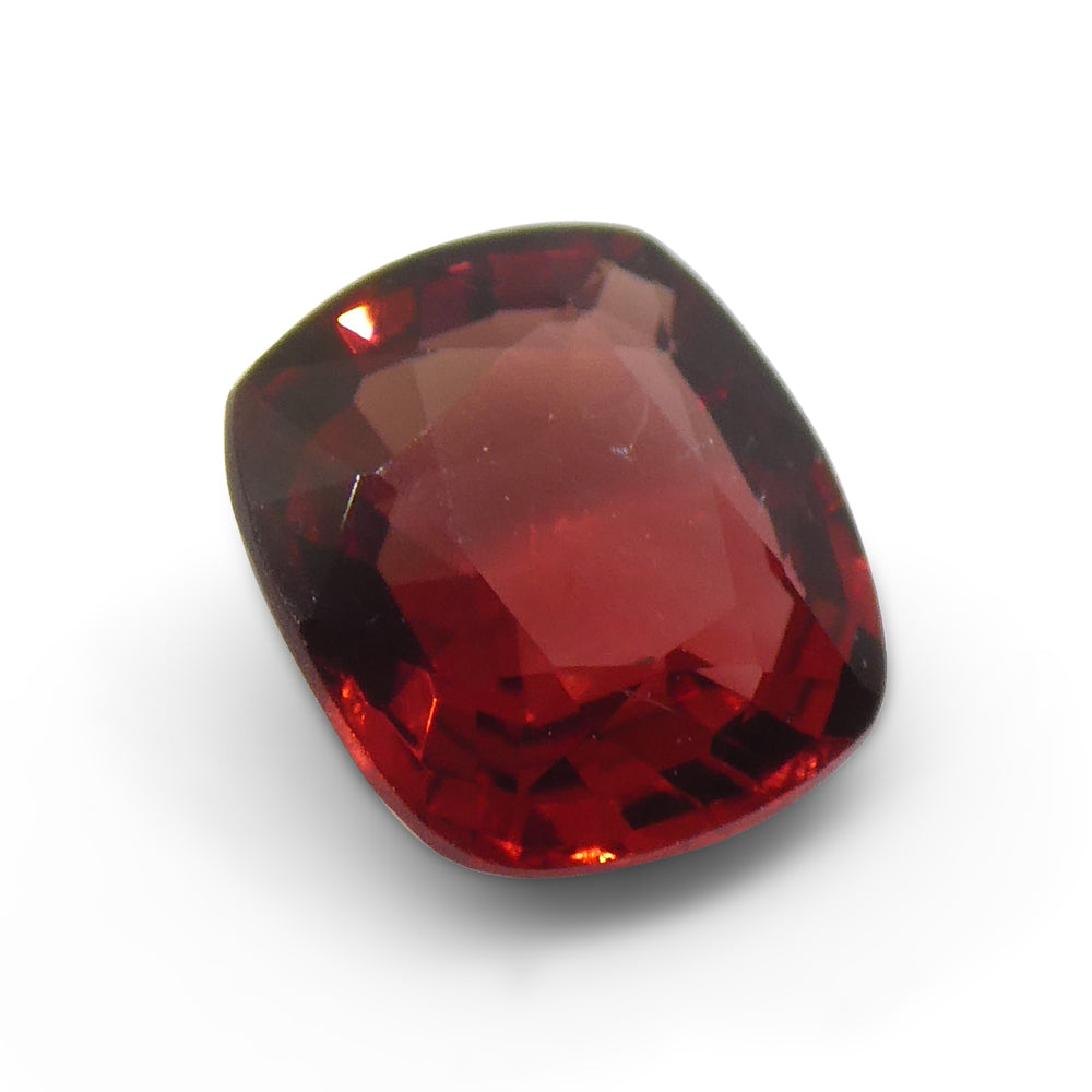 1.1ct Cushion Red Jedi Spinel from Sri Lanka, rare gem by SkyJems, premium quality unheated Ceylon gemstone