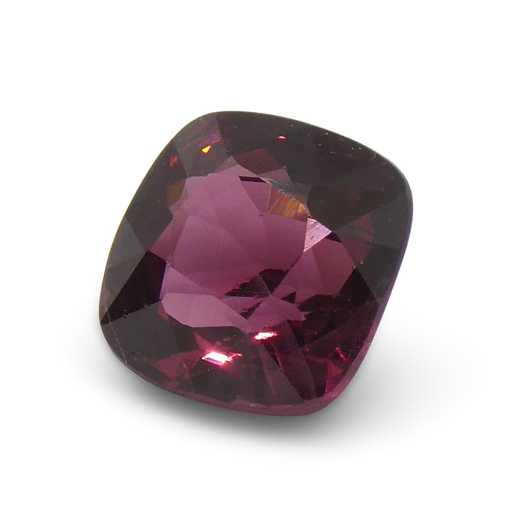 0.95ct Cushion Red Jedi Spinel from Sri Lanka, vibrant pinkish-red gem by SkyJems, premium Canadian colored gemstone speciali