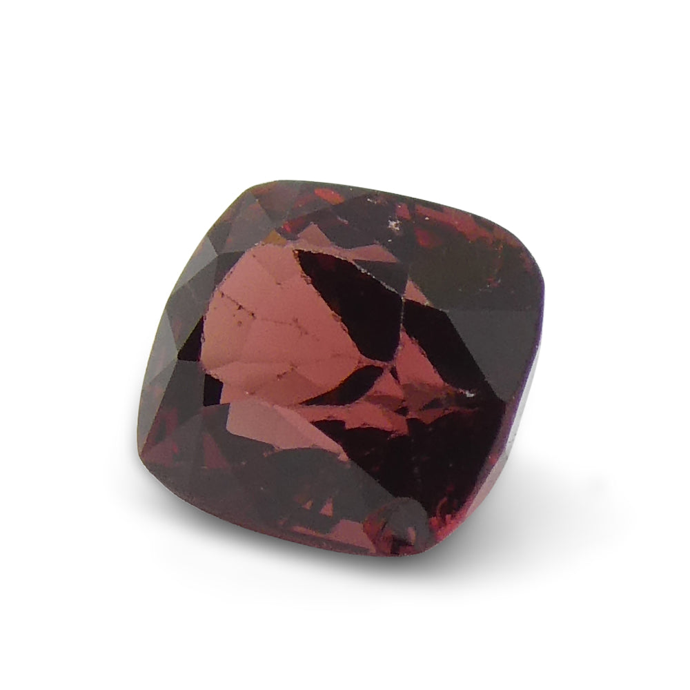 1.08ct Cushion Red Jedi Spinel from Sri Lanka, vibrant orangy-red gemstone by SkyJems, premium Canadian colored gem specialis