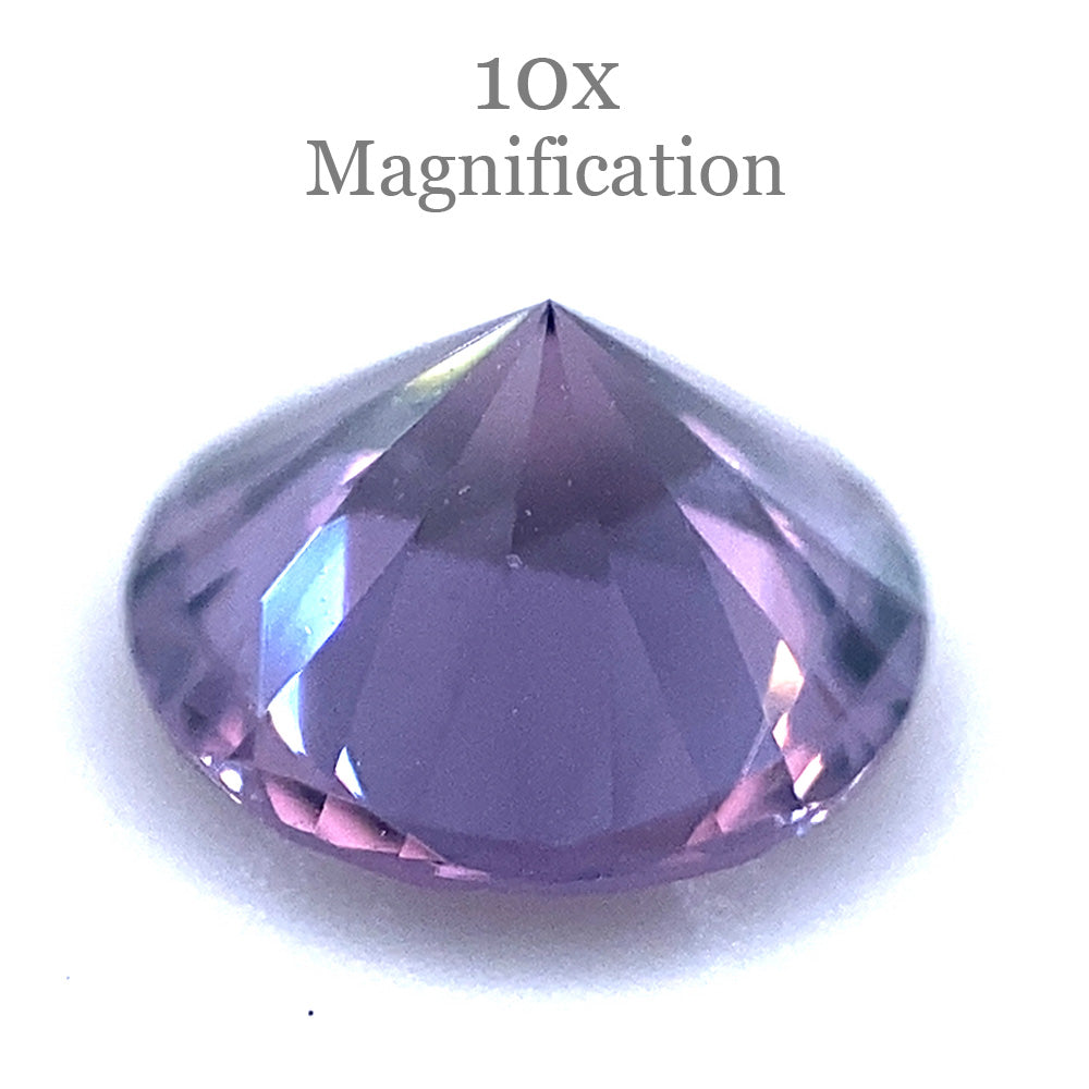 0.92ct Round Violet Spinel from Tanzania, Mixed Cut Gemstone by SkyJems - Premium Purple Loose Stone