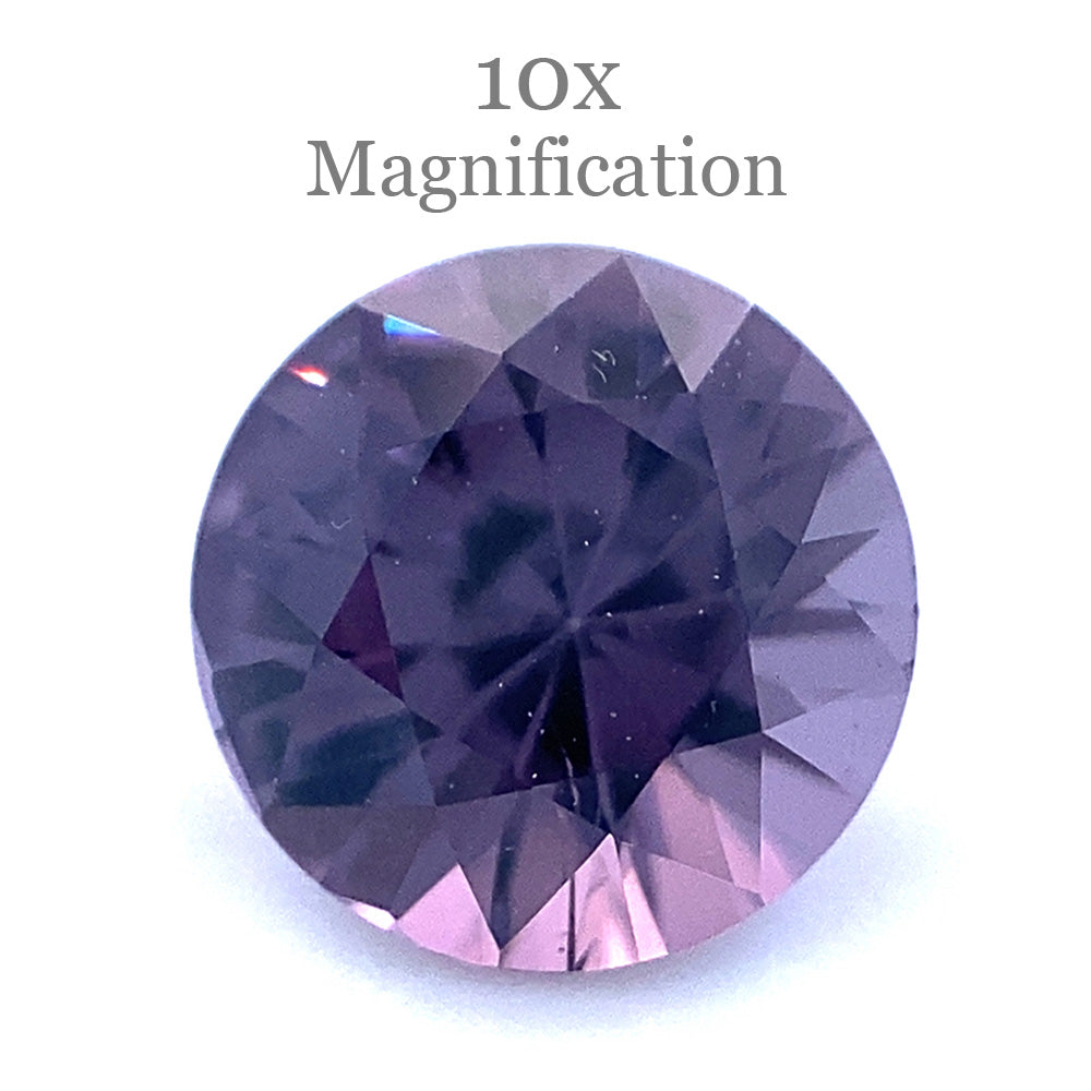 0.92ct Round Violet Spinel from Tanzania, Mixed Cut Gemstone by SkyJems Canadian Fine Jewellery Specialists