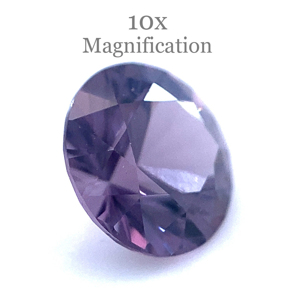 0.92ct Round Violet Spinel from Tanzania, Mixed Cut Gemstone by SkyJems - Rare Purple Collector's Stone
