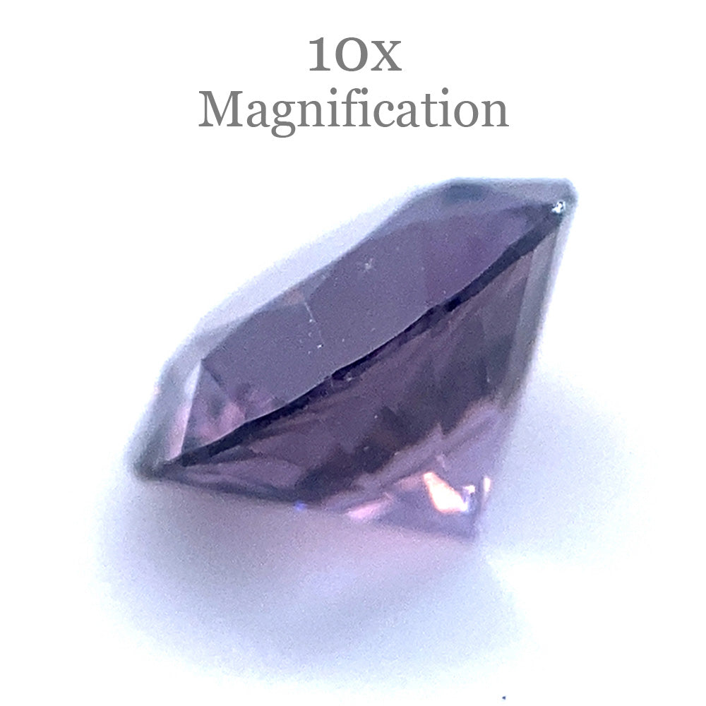 0.92ct Violet Round Spinel from Tanzania, Mixed Cut Gemstone by SkyJems Canadian Fine Jewellery