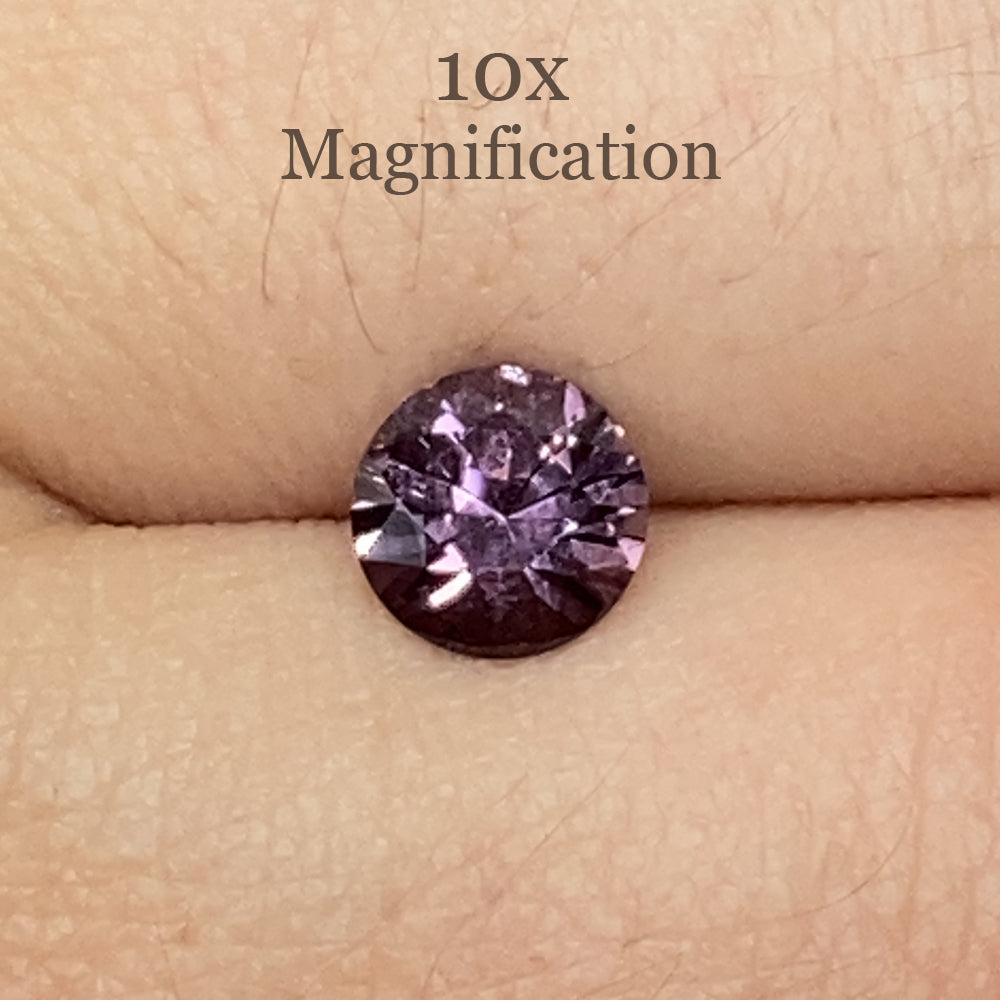 0.92ct Round Violet Spinel from Tanzania, Mixed Cut Gemstone by SkyJems - Rare Purple Collector's Stone