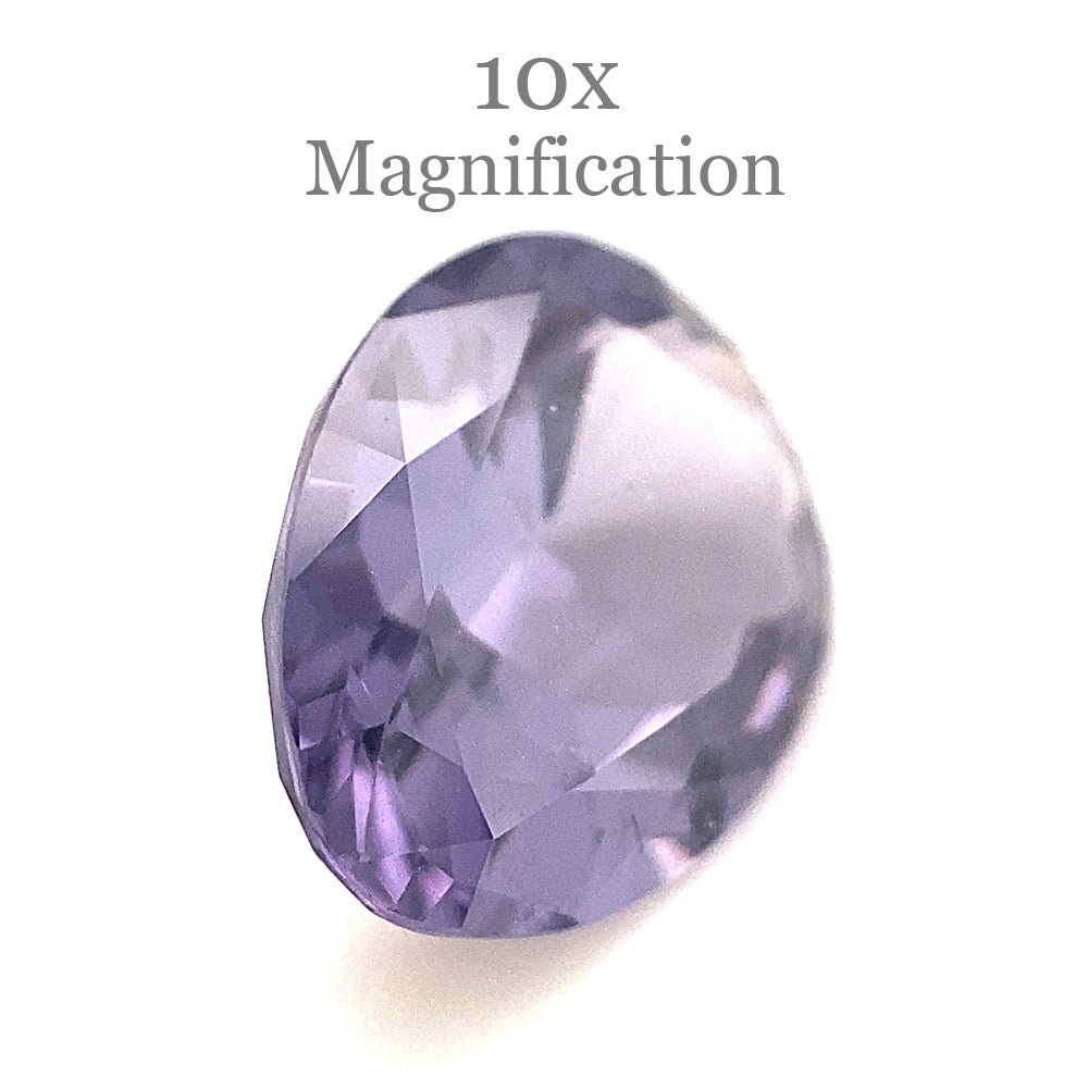 2.64ct Bluish Purple Pear Spinel from Sri Lanka, unheated natural gemstone by SkyJems Canadian gem specialists